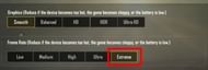 Graphics settings